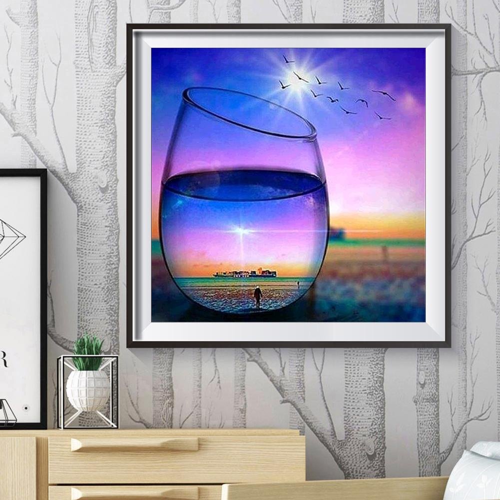 5D Diy Diamond Painting Kit - Full Round - Fantasy Cup