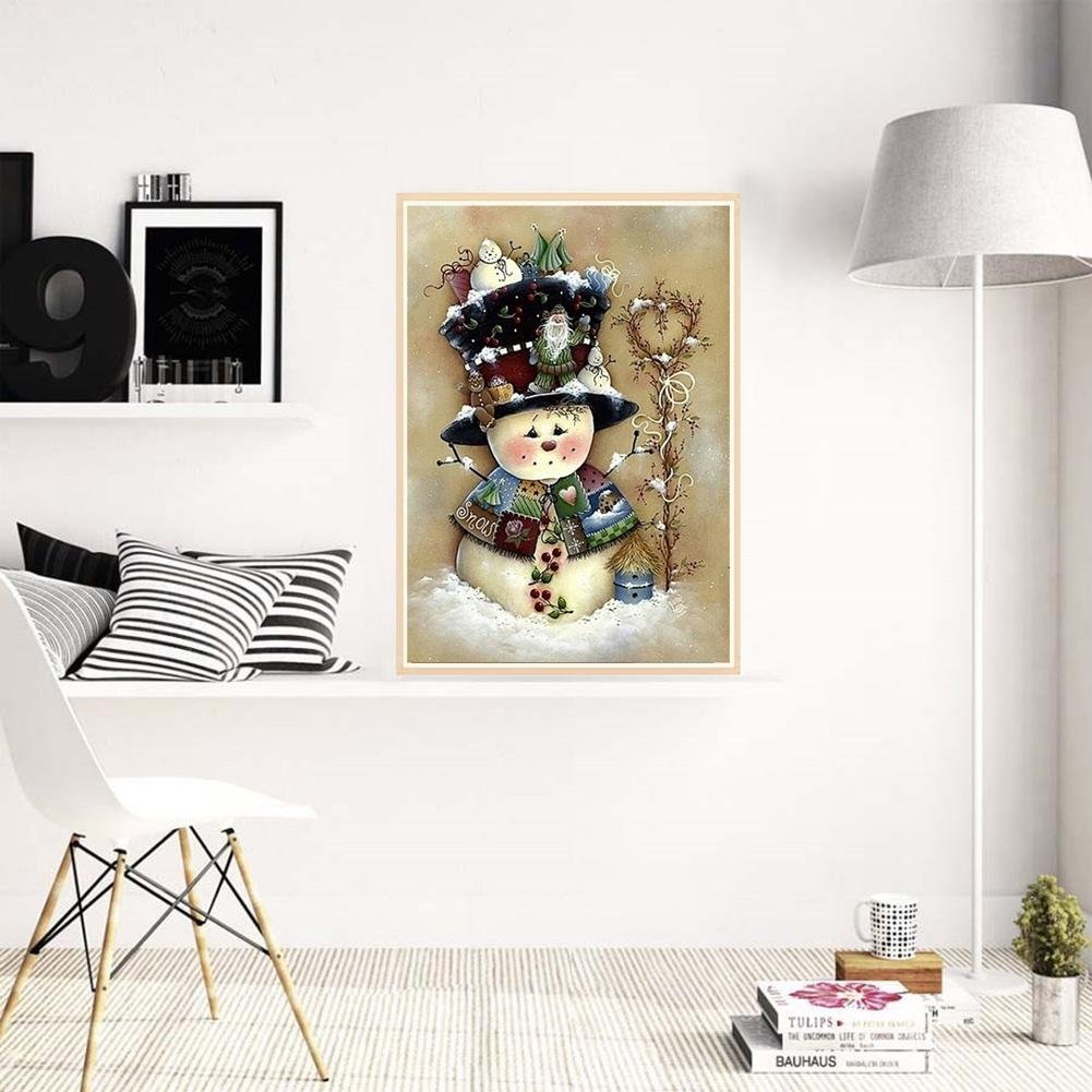 Diamond Painting - Full Round - Snowman P