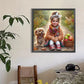 Diamond Painting - Full Round / Square - Dog and Girl P
