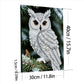 DIY Pearl Painting With Frame - Handmade Self-Adhesive Pearls - Owl (30*40cm)