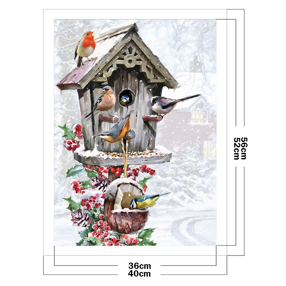 11ct Stamped Cross Stitch - Birds House(40*56cm)