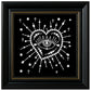DIY Pearl Painting With Frame - Handmade Self-Adhesive Pearls - Heart (27*27cm) A