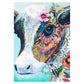 11ct Stamped Cross Stitch Flower Cow(40*50cm)