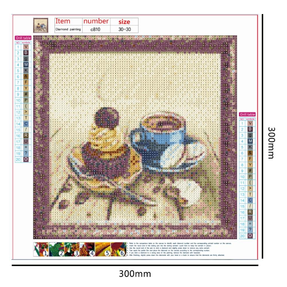 Diamond Painting - Full Round - Coffee C