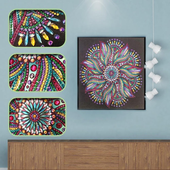 Diamond Painting Crystal Rhinestone Shining Flower diy home decoration