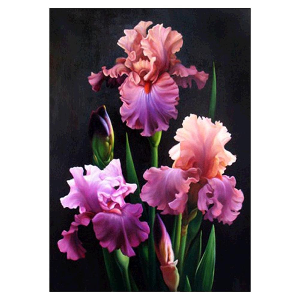 5D Diy Diamond Painting Kit Full Round Beads Flower