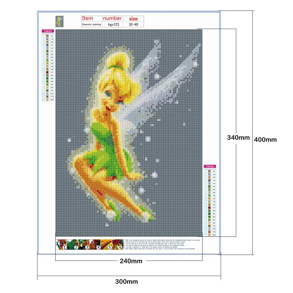 Diamond Painting - Full Round - Tinker Bell Princess