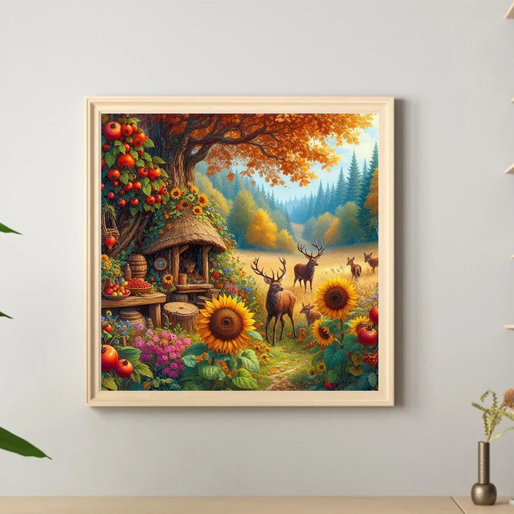 Diamond Painting - Full Round / Square - Autumn Forest