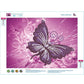 Diamond Painting - Partial Round - Butterfly B