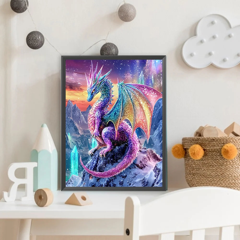 Diamond Painting - Full Round / Square - Colorful Pterosaur