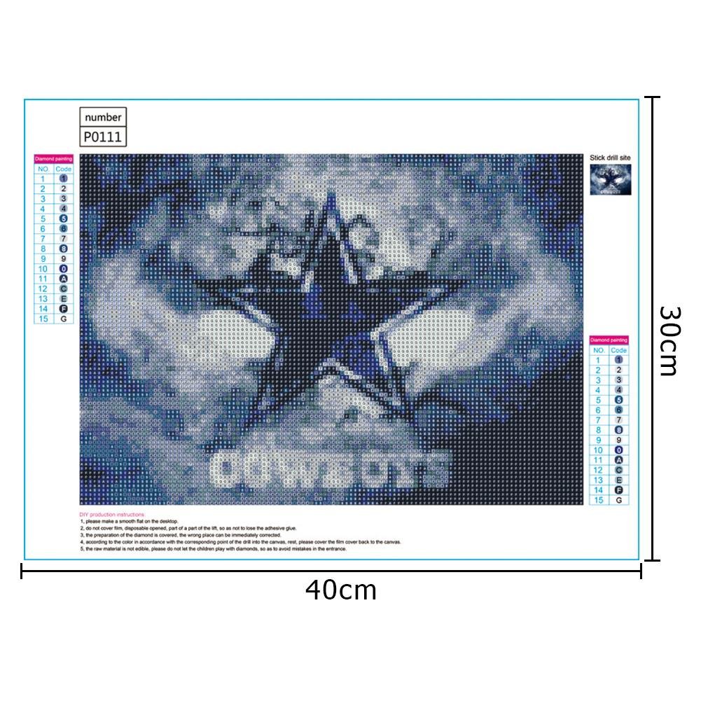 Diamond Painting - Full Round - Cowboys