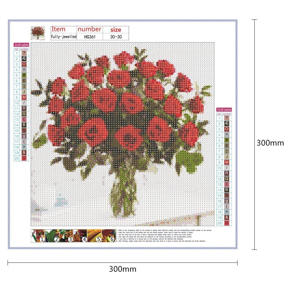 Diamond Painting - Full Round - Large Bouquet of Roses