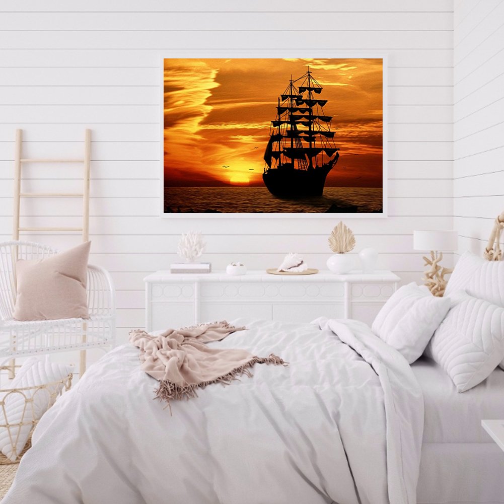 Diamond Painting - Full Round -  Fantasy Ship