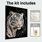 DIY Pearl Painting With Frame - Handmade Self-Adhesive Pearls - Tiger(40*50cm)