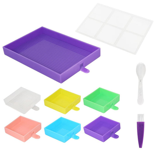 9pcs Diamond Painting Beads Storage Tray Kits (With Lid)