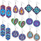 DIY Mandala Diamond Painting Earrings Kit