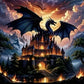 Diamond Painting - Full Round / Square - Night Castle
