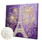 DIY Pearl Painting With Frame - Handmade Self-Adhesive Pearls - Eiffel Tower (25*25cm)