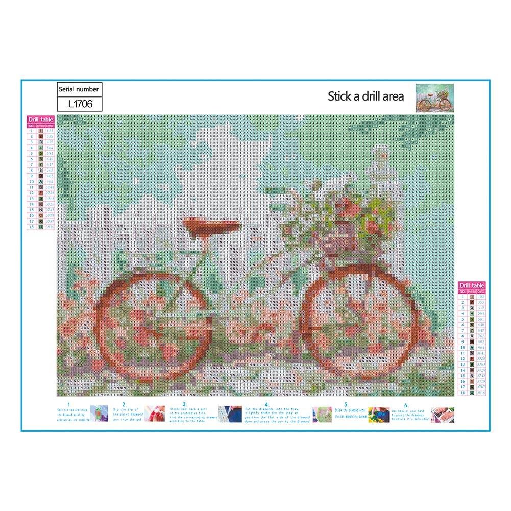 Diamond Painting - Full Round - Bicycle