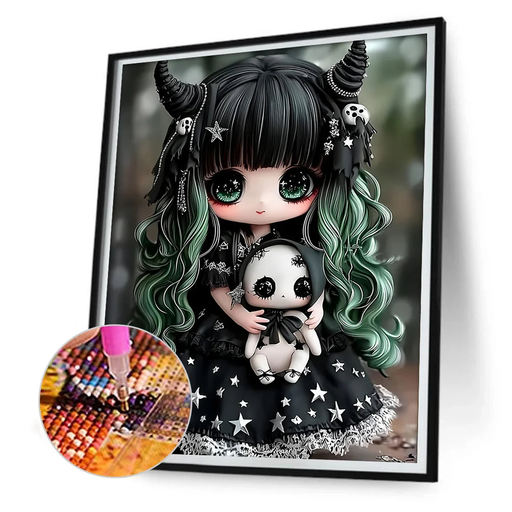 Diamond Painting - Full Round / Square - Girl Doll A
