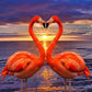 5D Diy Diamond Painting Kit Full Round Beads Flamingos