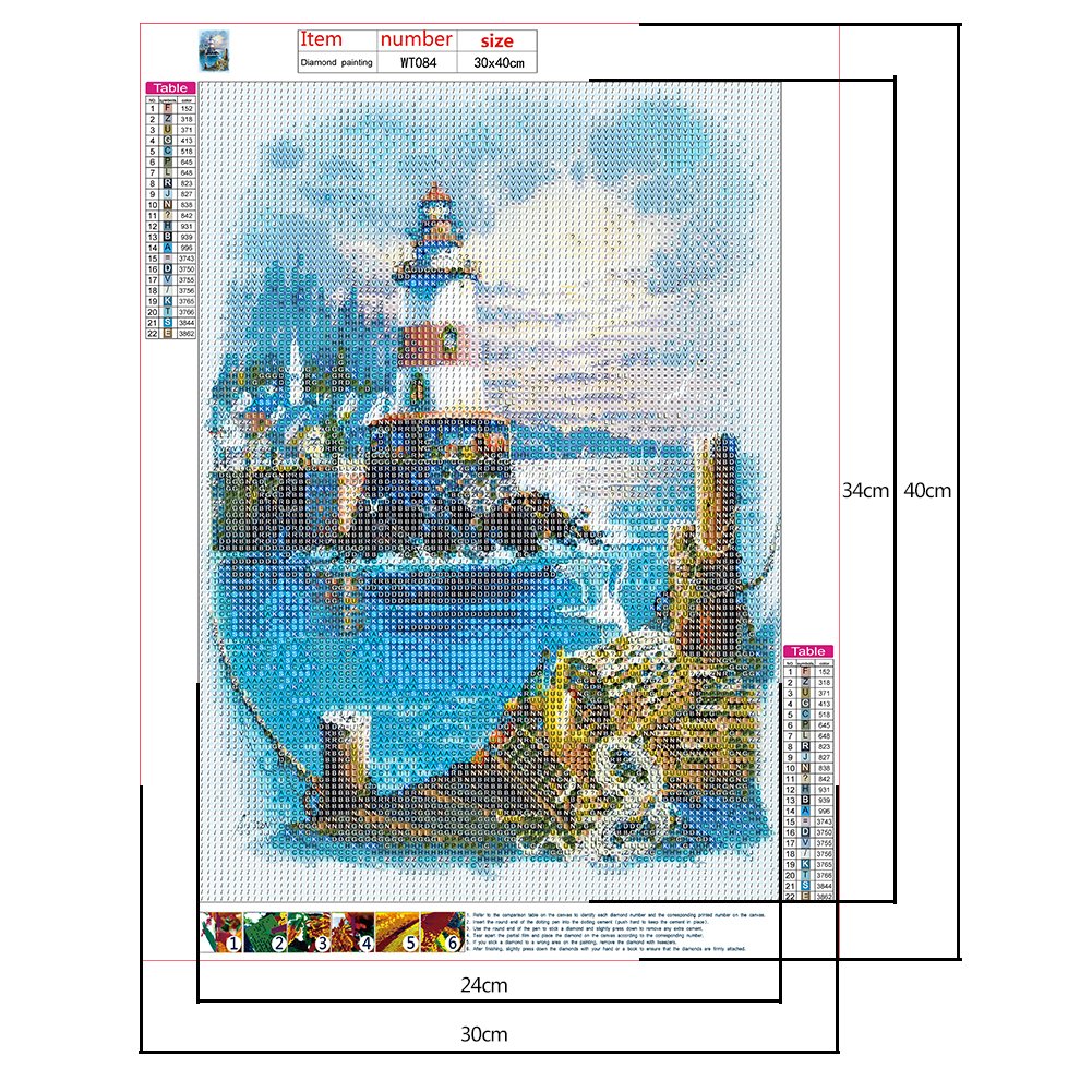 Diamond Painting - Full Round - Lighthouse F