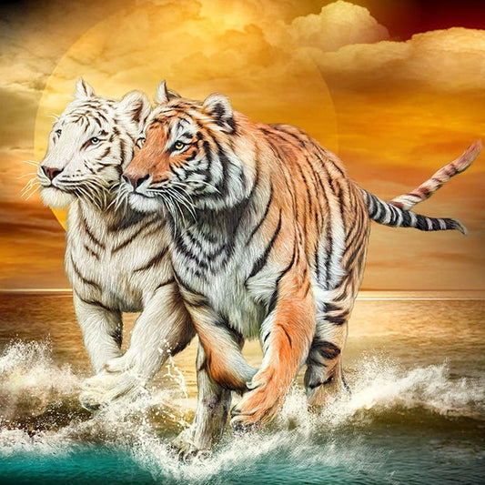 Diamond Painting - Full Round - Tiger E