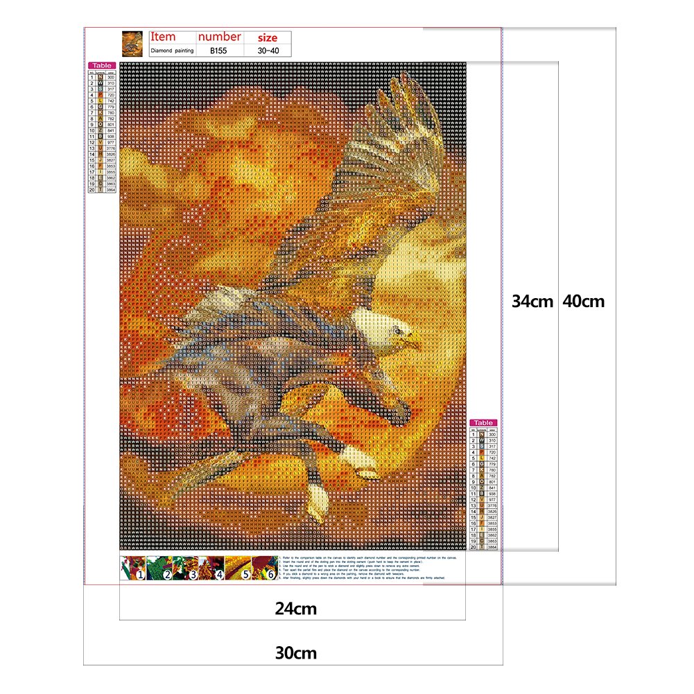 Diamond Painting - Full Round - Eagle And Horse