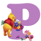 Diamond Paintings Art Letter P Winnie The Pooh