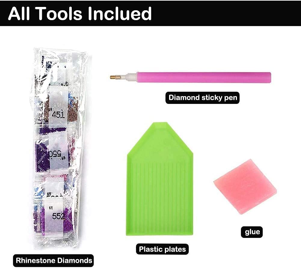 Full Round/Square Diamond Painting Kits | Cute Fox 50x70cm 60x80cm C