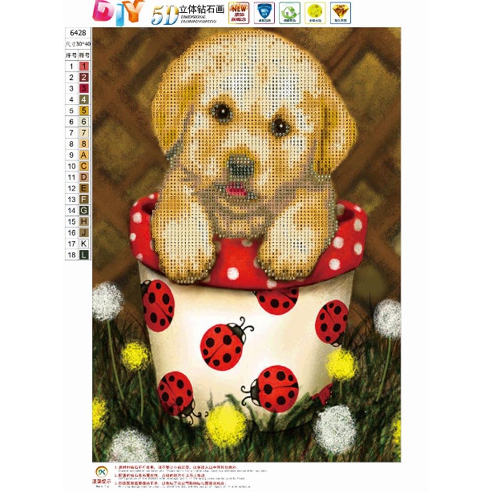 Diamond Painting - Partial Round - Cup Cat B