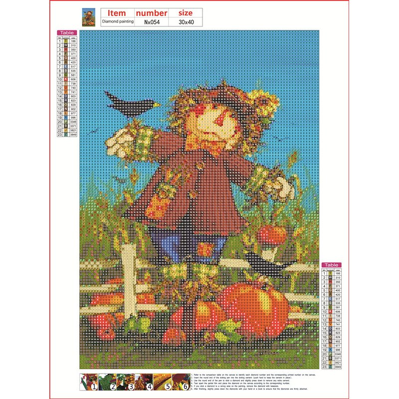 Diamond Painting - Full Round - Scarecrow C