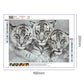 Diamond Painting - Full Round - 3 Tigers