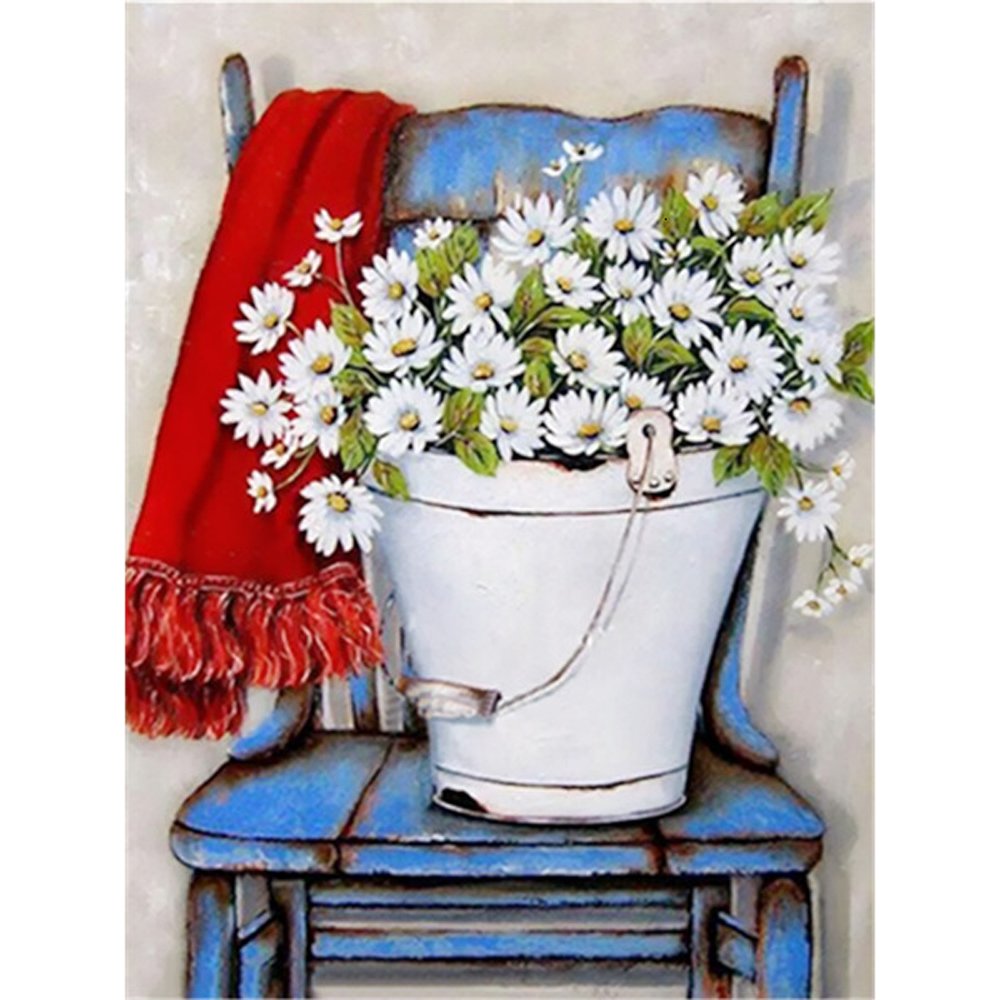 Diamond Paintings Art Full Drill Desk Flower