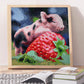 Diamond Painting - Full Square - Cute Pig