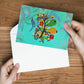 DIY Diamond Painting Greeting Card - Flower Bird