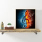 Diamond Painting - Full Round - Musical Note B