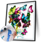 Paint By Number - Oil Painting - Skull Butterfly (40*50cm)