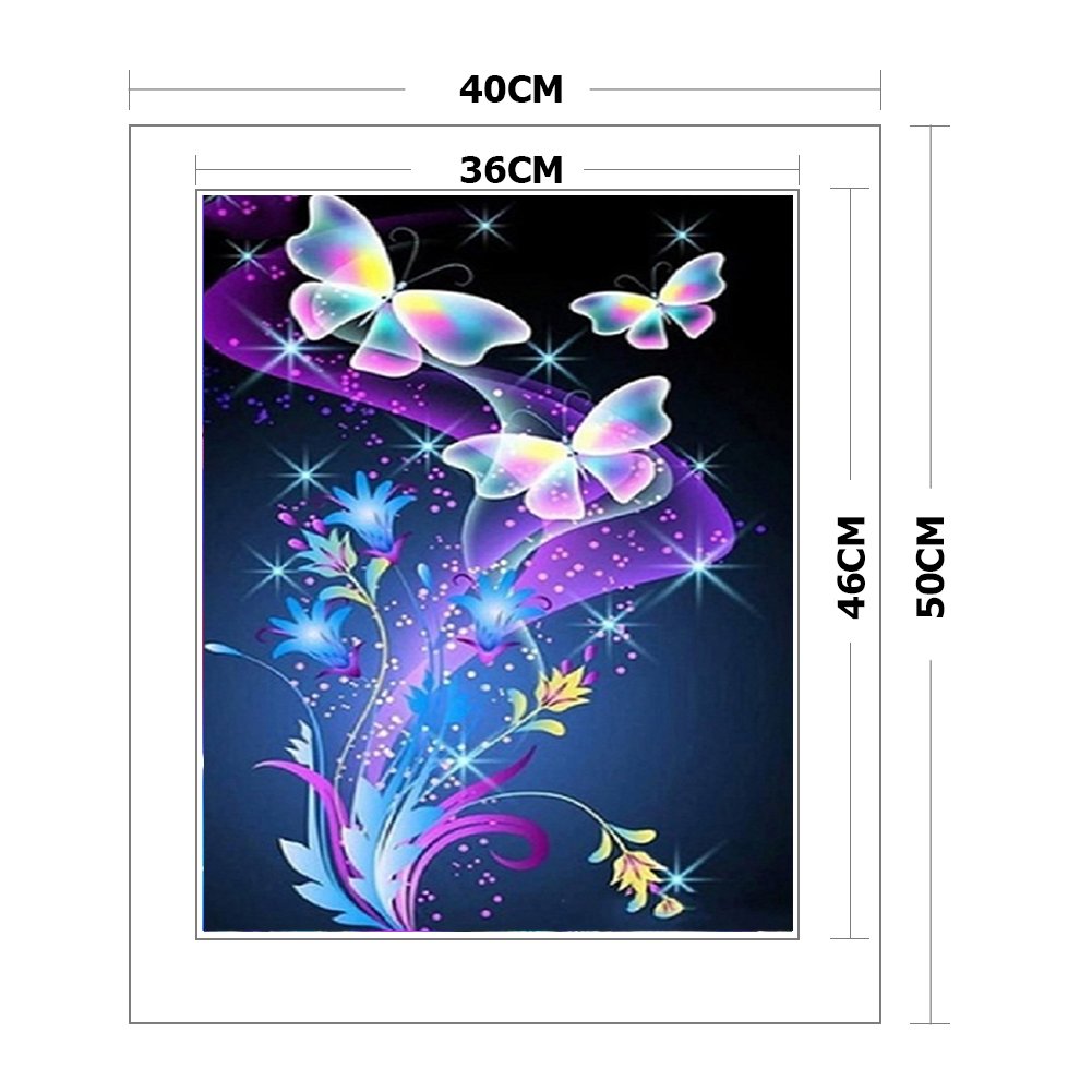 11ct Stamped Cross Stitch - Butterfly (40*50cm) C