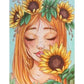 5D Diy Diamond Painting Kit Full Round Beads Flower Girl