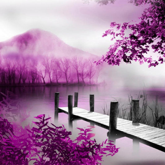 Diamond Painting - Full Round - Purple World