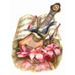 Diamond Mosaic Embroidery Kit Flower Musical Instrument