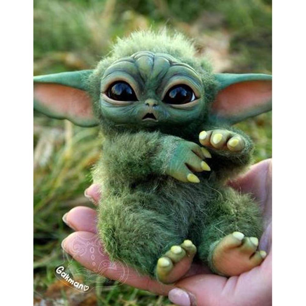 5D Diy Diamond Painting Kit Full Round Beads Yoda