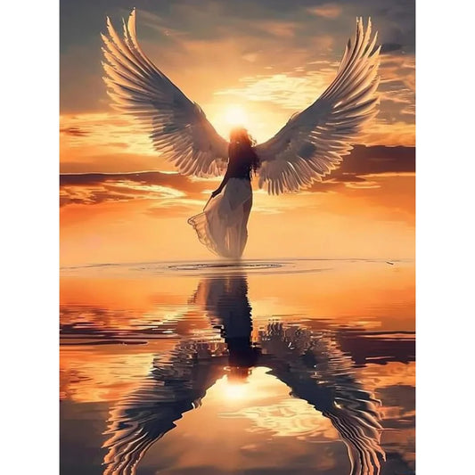 Diamond Painting - Full Round / Square - Sunset Angel