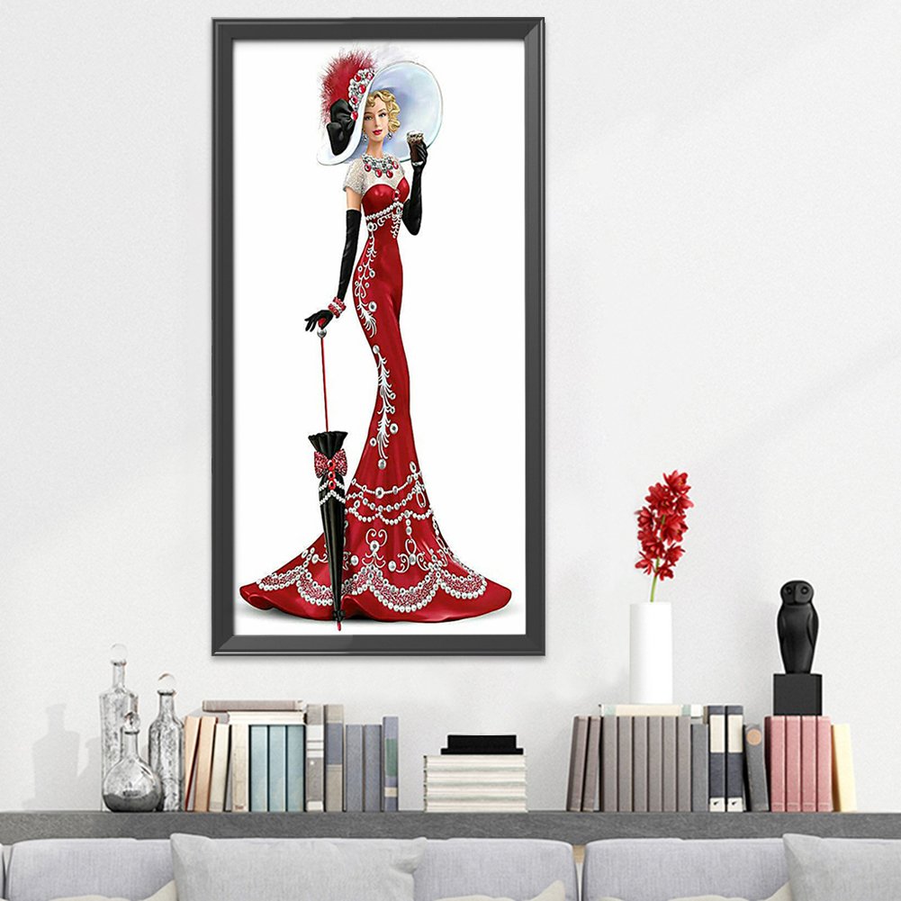 14ct Stamped Cross Stitch - Noblewoman(36*66cm) F