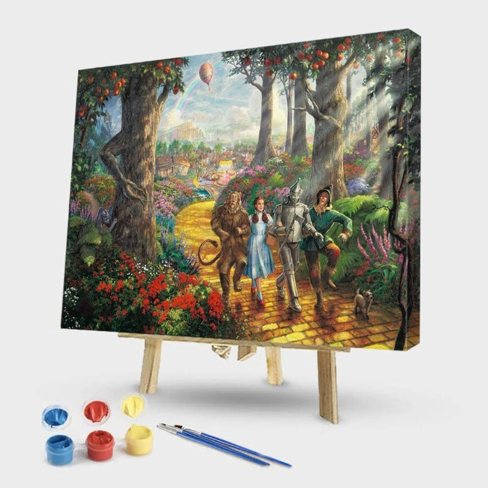 Friends of the Manor Oil Painting Picture By Numbers Canvas Drawing Colorful Paint Wall Art for Living Room