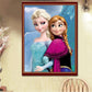 Diamond Painting - Full Round - Elsa & Anna Princess