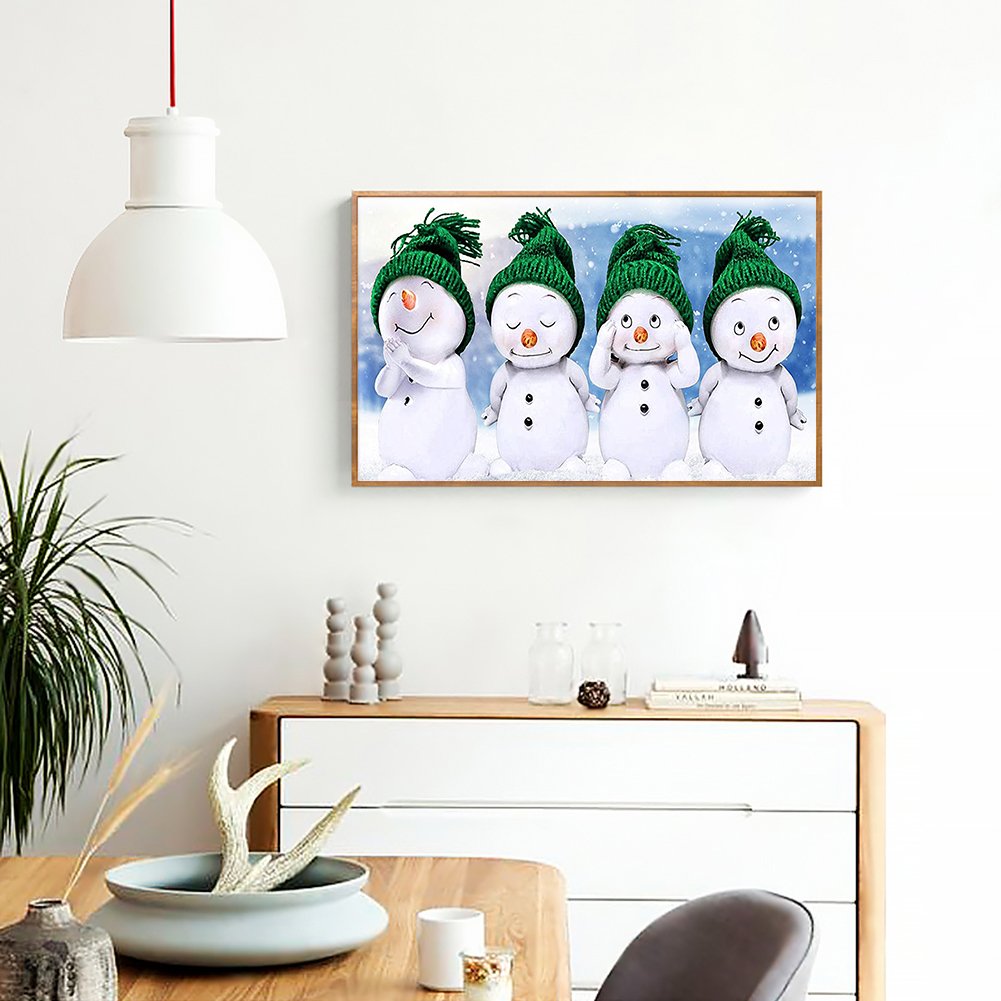 Diamond Painting - Full Round - Snowman (30*50cm)