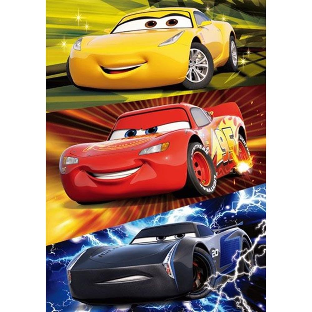 5D Diy Diamond Painting Kit Full Round Beads Cartoon Car