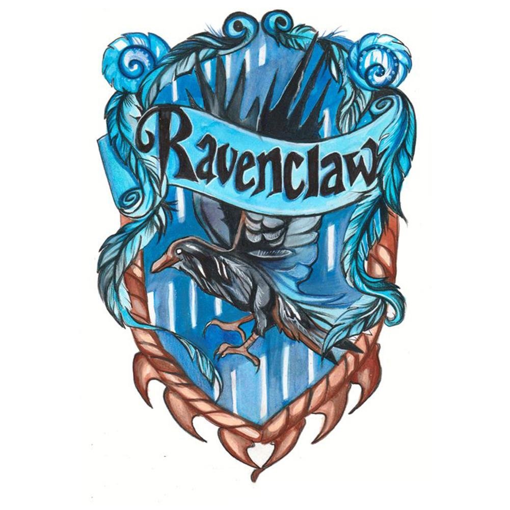 5D Diy Diamond Painting Kit Full Round Beads Ravenclaw Logo
